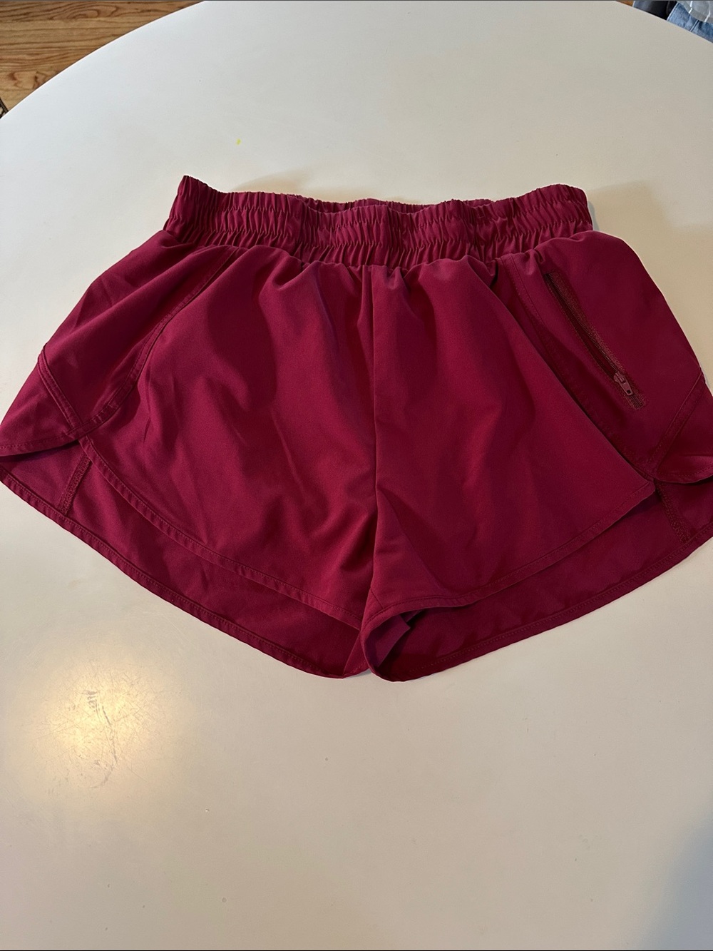 Women’s Maroon Athletic Shorts - Unbranded